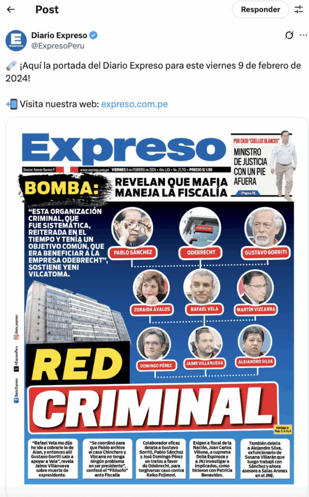 Portada diario Expreso