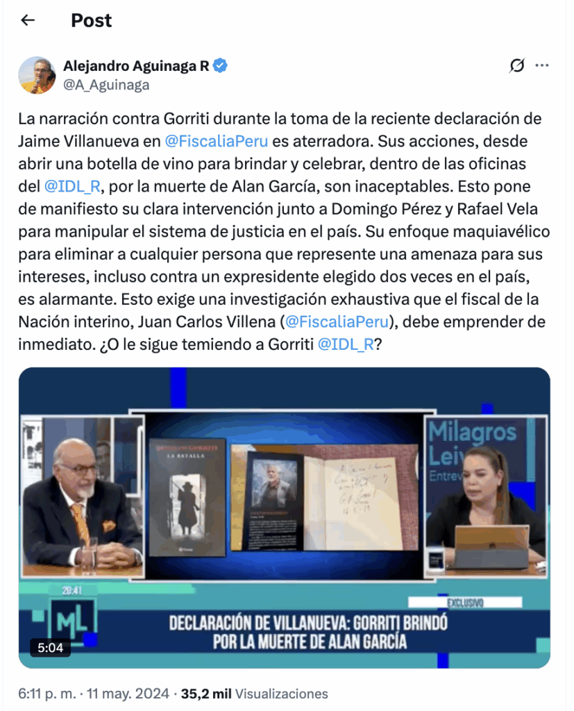 Tuit Alejandro Aguinaga
