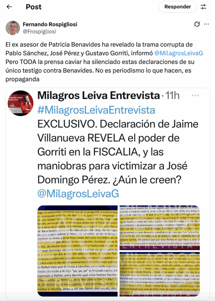 Tuit Fernando Rospigliosi