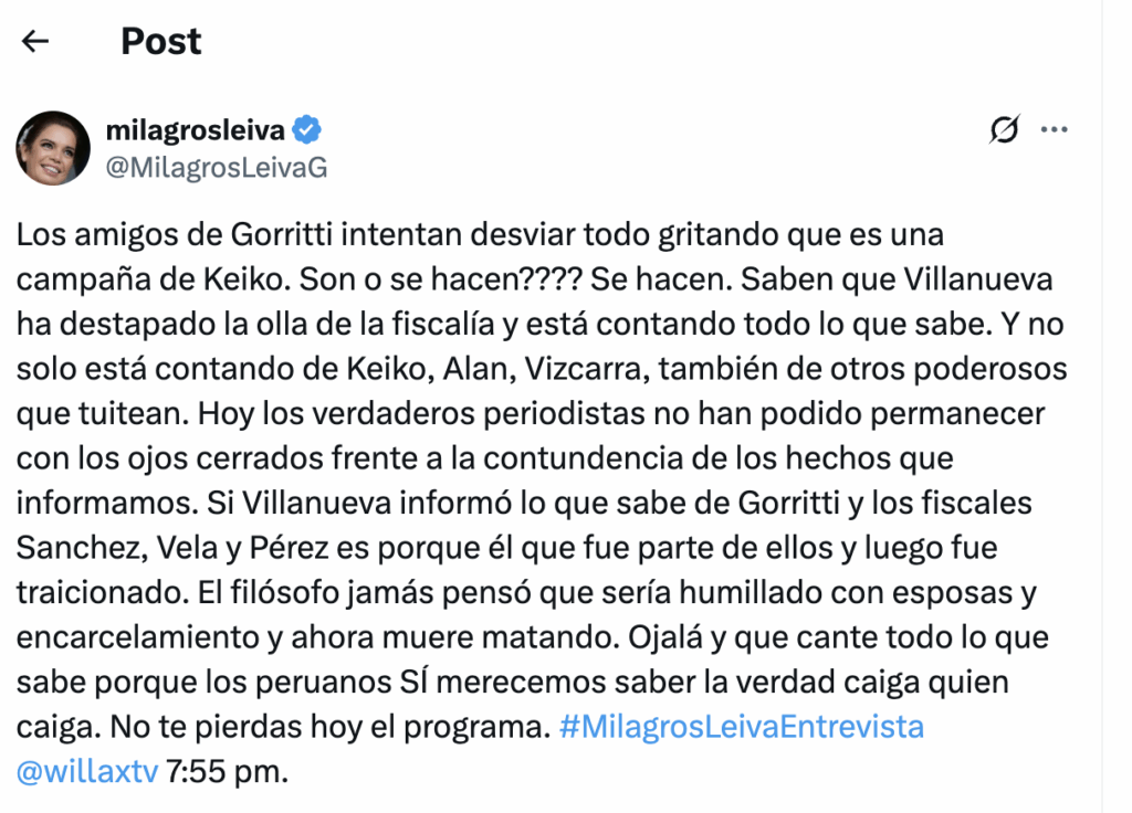 Tuit Milagros Leyva