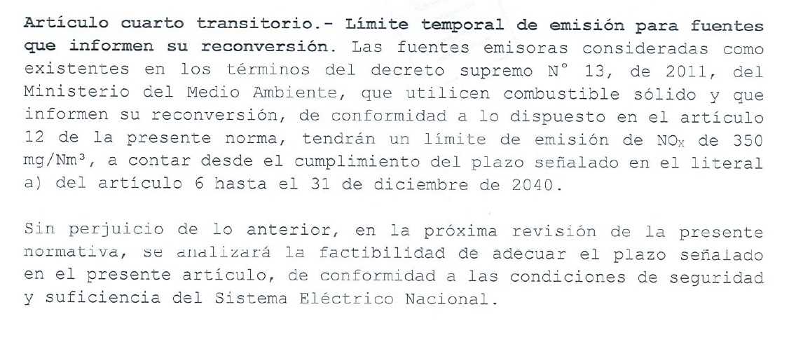 Artículo cuarto transitorio