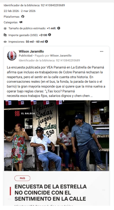 Anuncio Wilson encuesta febrero 2026