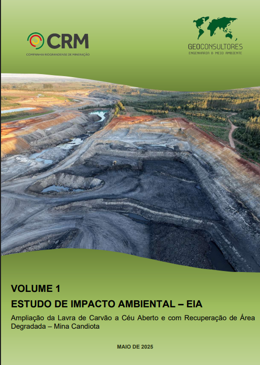 Capa do Estudo de Impacto Ambiental da Mina de Candiota