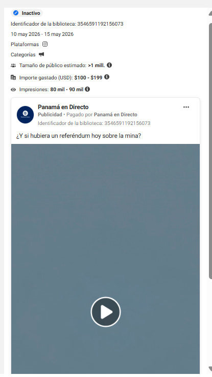Panama en Directo 10 de mayo 2