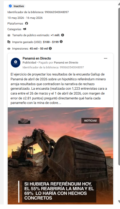 Panama en Directo 10 de mayo