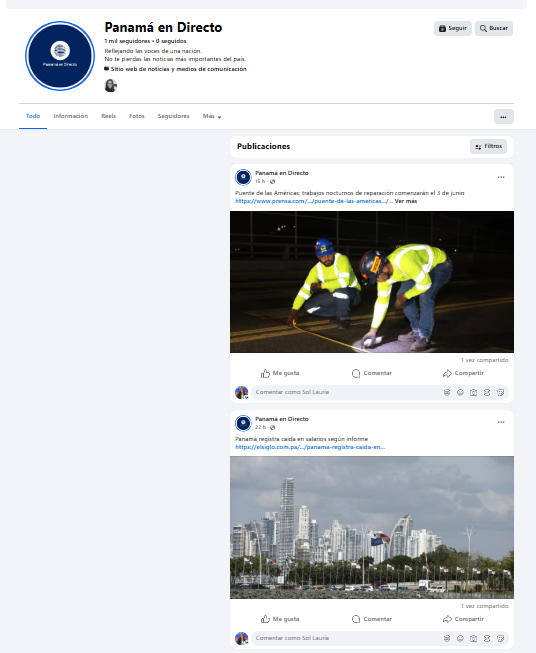 Panama en Directo Perfil